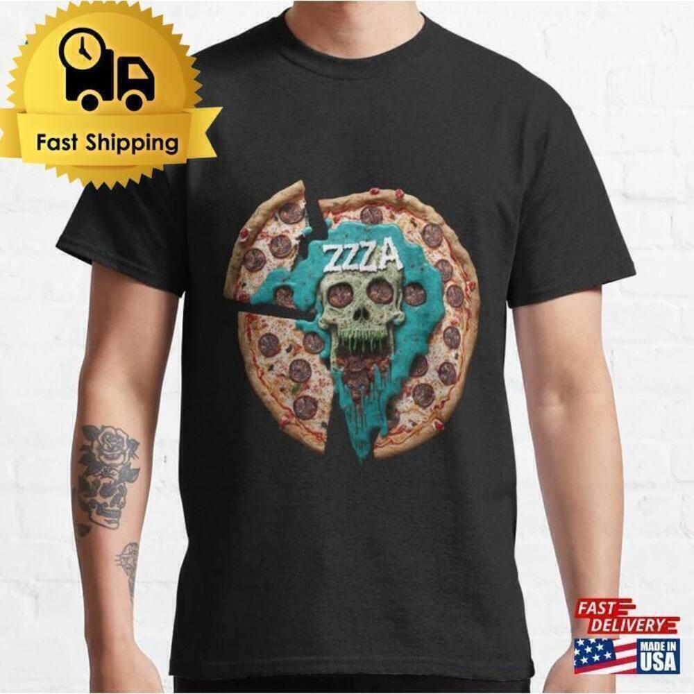 Zombie Cookies Pizza Funny Food Meme Graphic Unisex T-Shirt